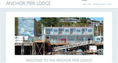 Desktop Screenshot of anchorpierlodge.com