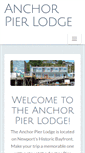 Mobile Screenshot of anchorpierlodge.com